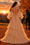 AARIVA | Floral Embroidered Ruffle Lehenga Set