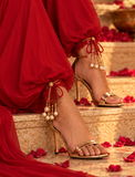 Ruby Royale | Embellished Peplum Dhoti Set