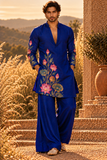 Neel Kamal | Hand-Painted Lotus Men’s Kurta Set
