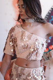 THE BEIGE MERMAID LEHENGA