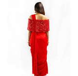 Scarlet Red Saree